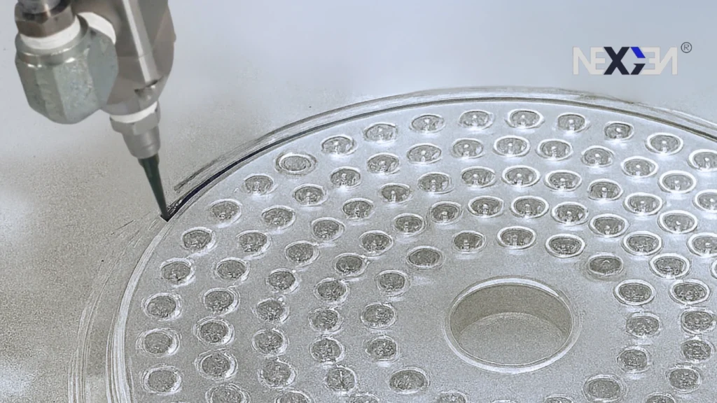 LED casing gasketing automated dispensing system